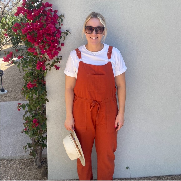 Amazon Pants & Jumpsuits Amazon Linen Overalls Poshmark
